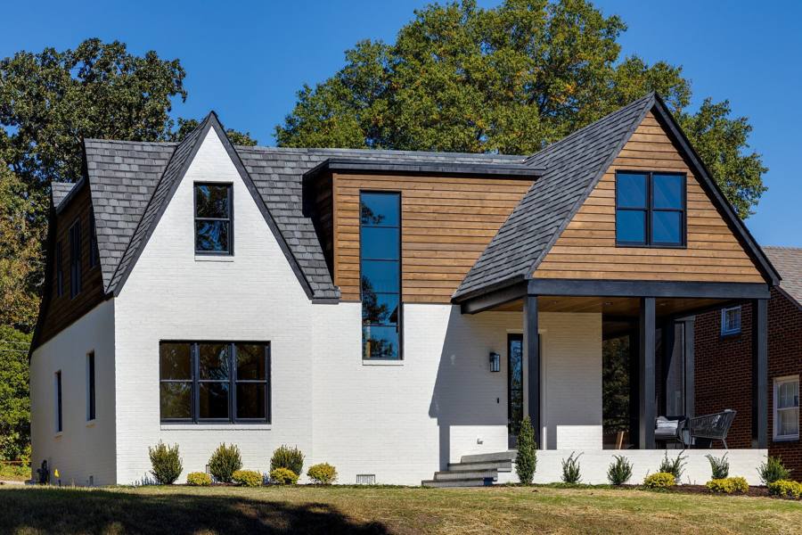 Bromley Cape Cod with a second-story addition
